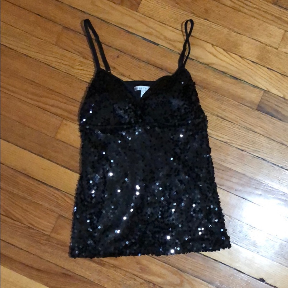 Moa Moa Black sequin cami